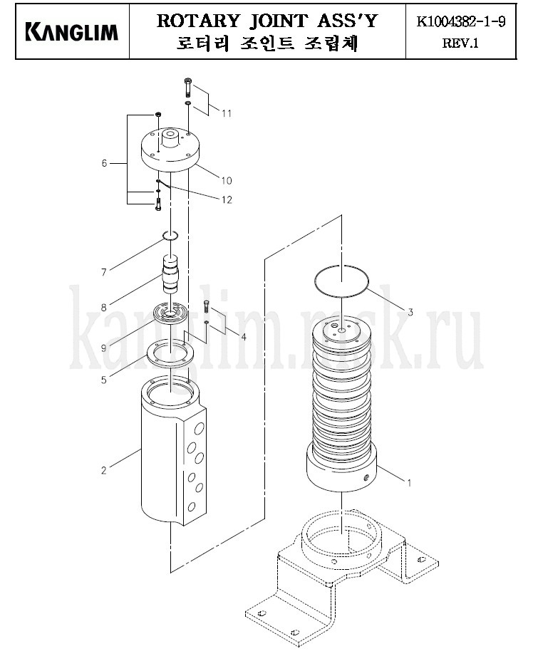 Kanglim KS 5206 вращающееся соединение (гидрошарнир) Kanglim KS 5206 вращающееся соединение (гидрошарнир)